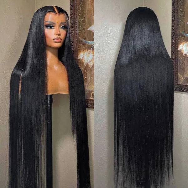 44 46 Inch Lace Front Wig Brazilian 360 13x4 Lace Frontal Wig For Black Women 13x6 Hd Straight Lace Front Human Hair Wigs