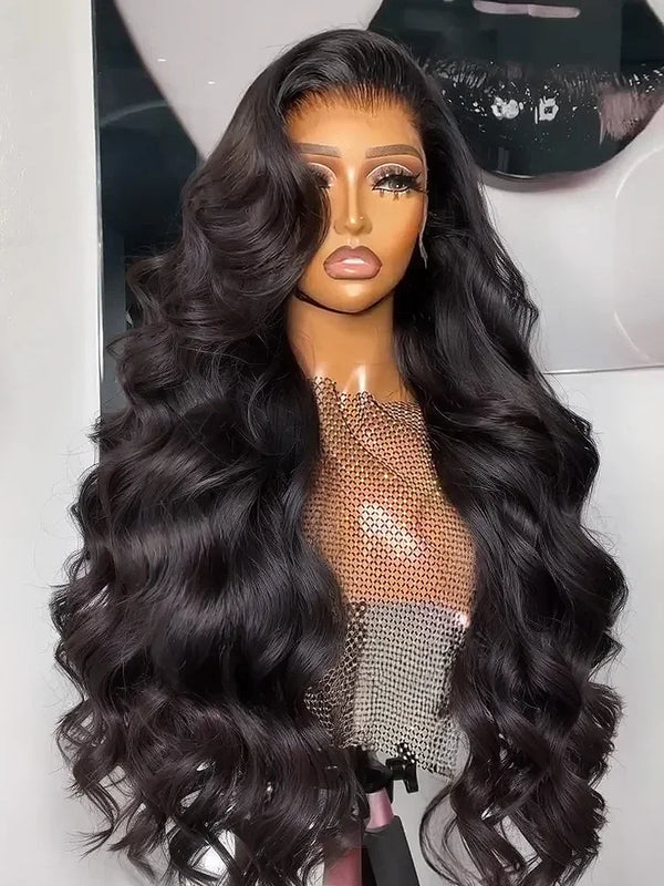 30 40 Inch 5x5 Glueless 250 Density 13x6 HD Transparent Lace Frontal Wig Human Hair 13x4 Body Wave Lace Front Wigs For Women